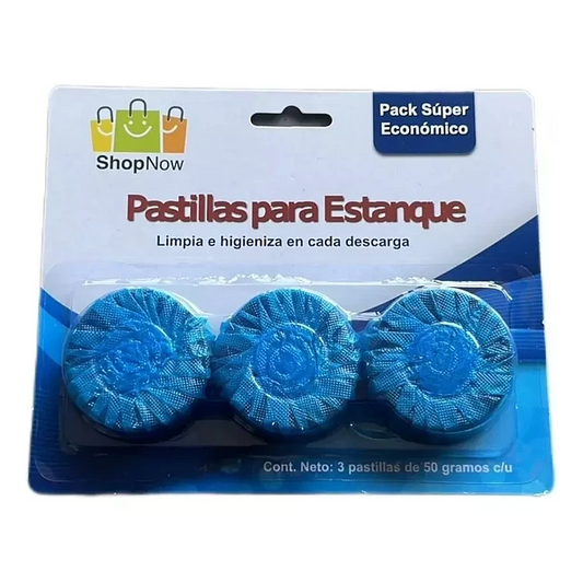 Pastillas para estanque azul (3 un)